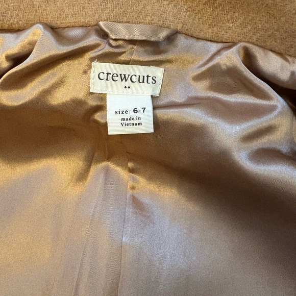 Crewcuts J.Crew Girls' wool-blend bow-pocket coat, kids 6-7, Heathered Acorn - Picture 8 of 11